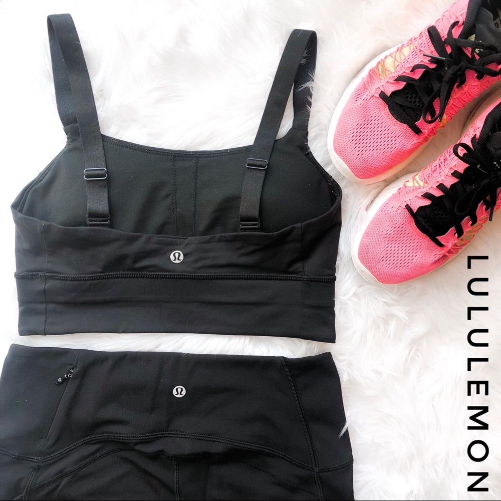 SOLD LULULEMON Black Bra Size 6 - Picture 1 of 7